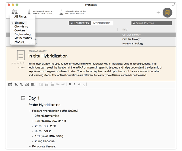 Protocol Browser and Editor